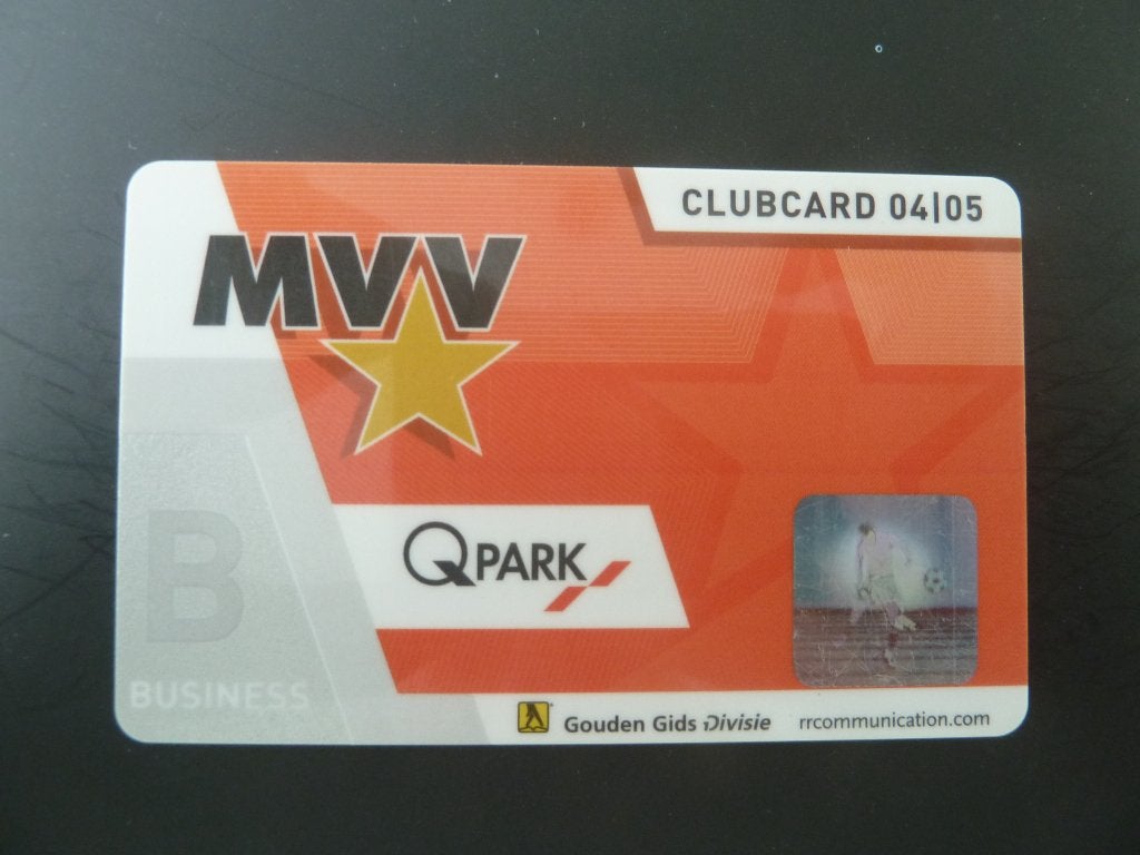 Businessclubcard.  MVV.   2004/2005  grijze achterkant, Verzamelen, Ophalen of Verzenden, Zo goed als nieuw, Overige binnenlandse clubs