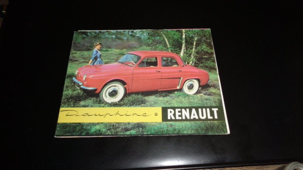 ZELDZAME Folder RENAULT DAUPHINE, Verzenden, Zo goed als nieuw, Renault