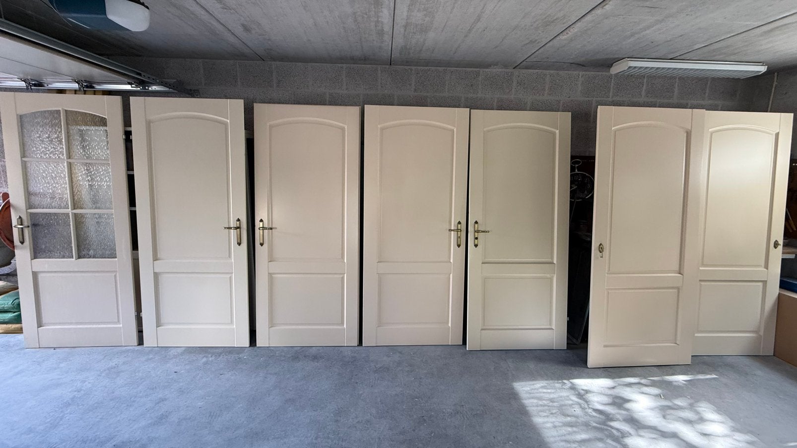 8 opdekdeuren 88 x 211, Ophalen, Gebruikt, 80 tot 100 cm, Binnendeur