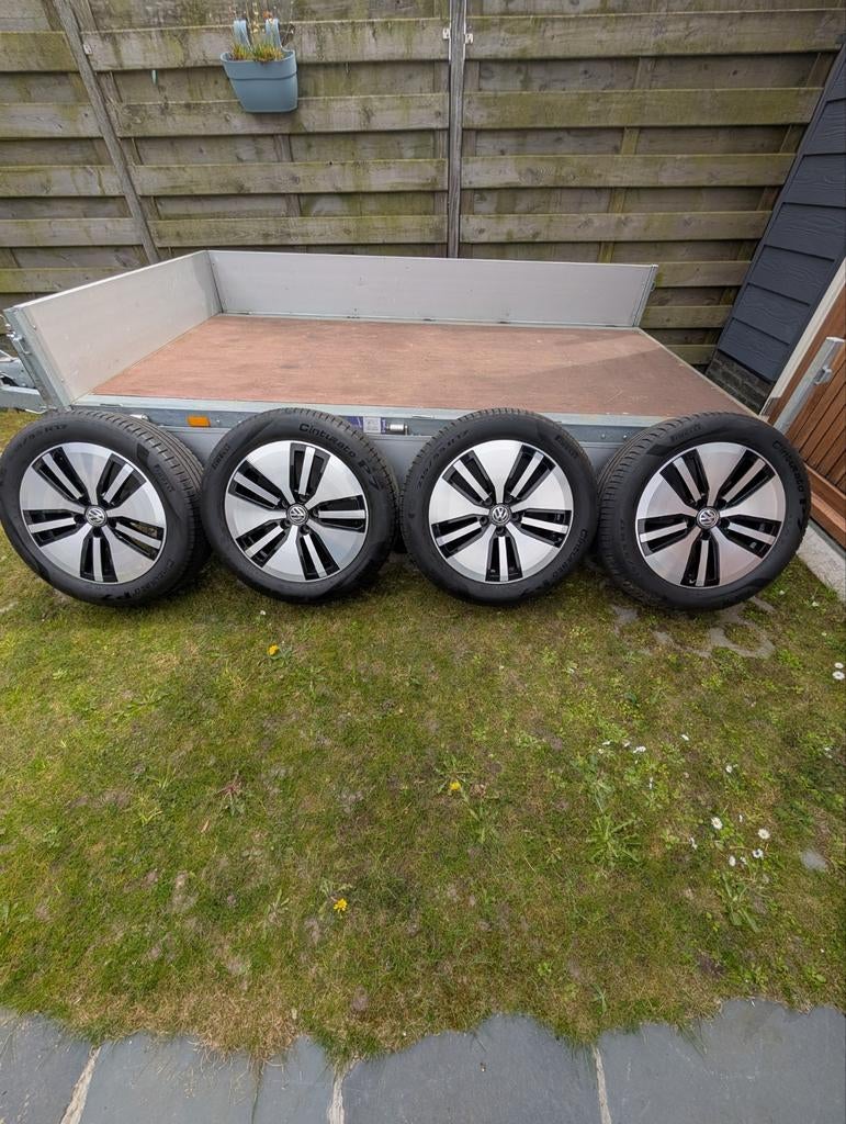 Volkswagen wielen Montpellier Passat/Golf GTE, Auto-onderdelen, Banden en Velgen, Ophalen, Banden en Velgen, 17 inch, Zomerbanden