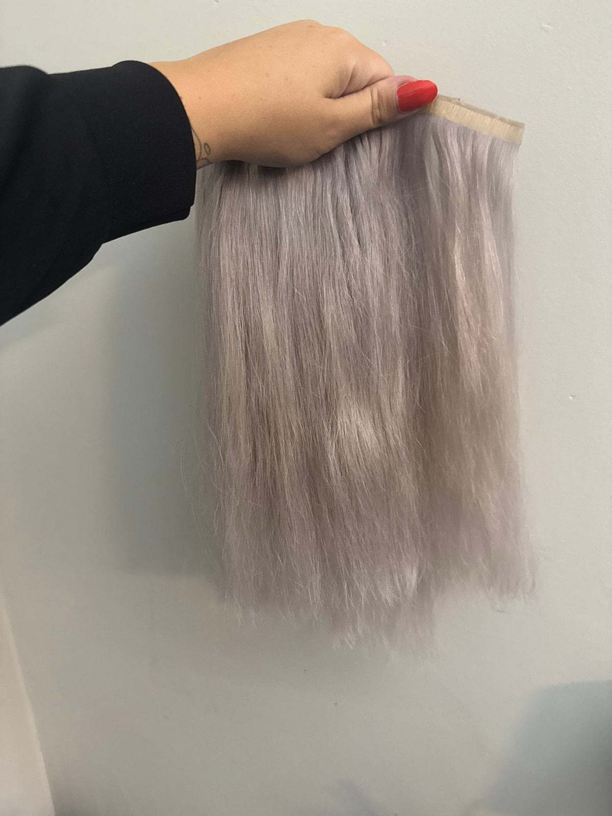 Prachtige haartopper + butterfly weft extensions, Ophalen of Verzenden, Zo goed als nieuw, Pruik of Haarverlenging