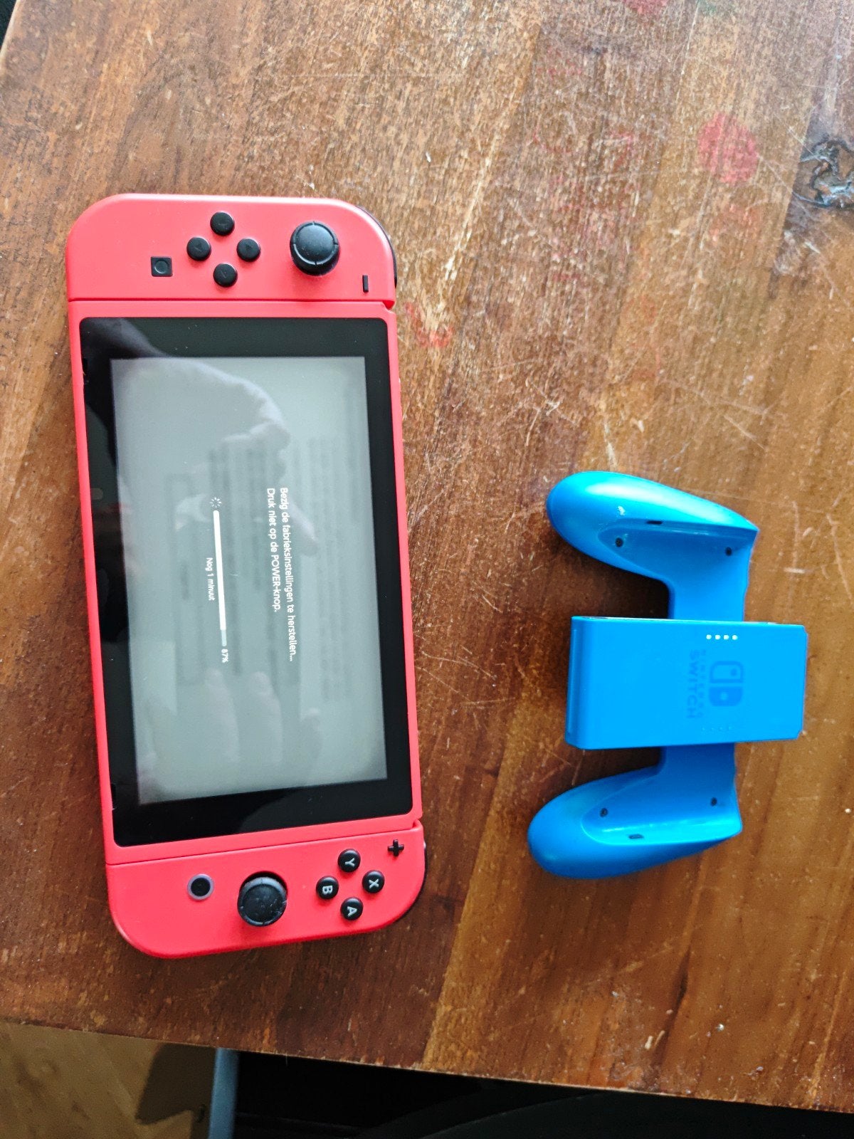 Nintendo Switch in originele doos, Spelcomputers en Games, Ophalen of Verzenden, Gebruikt, Met 2 controllers, Switch Original