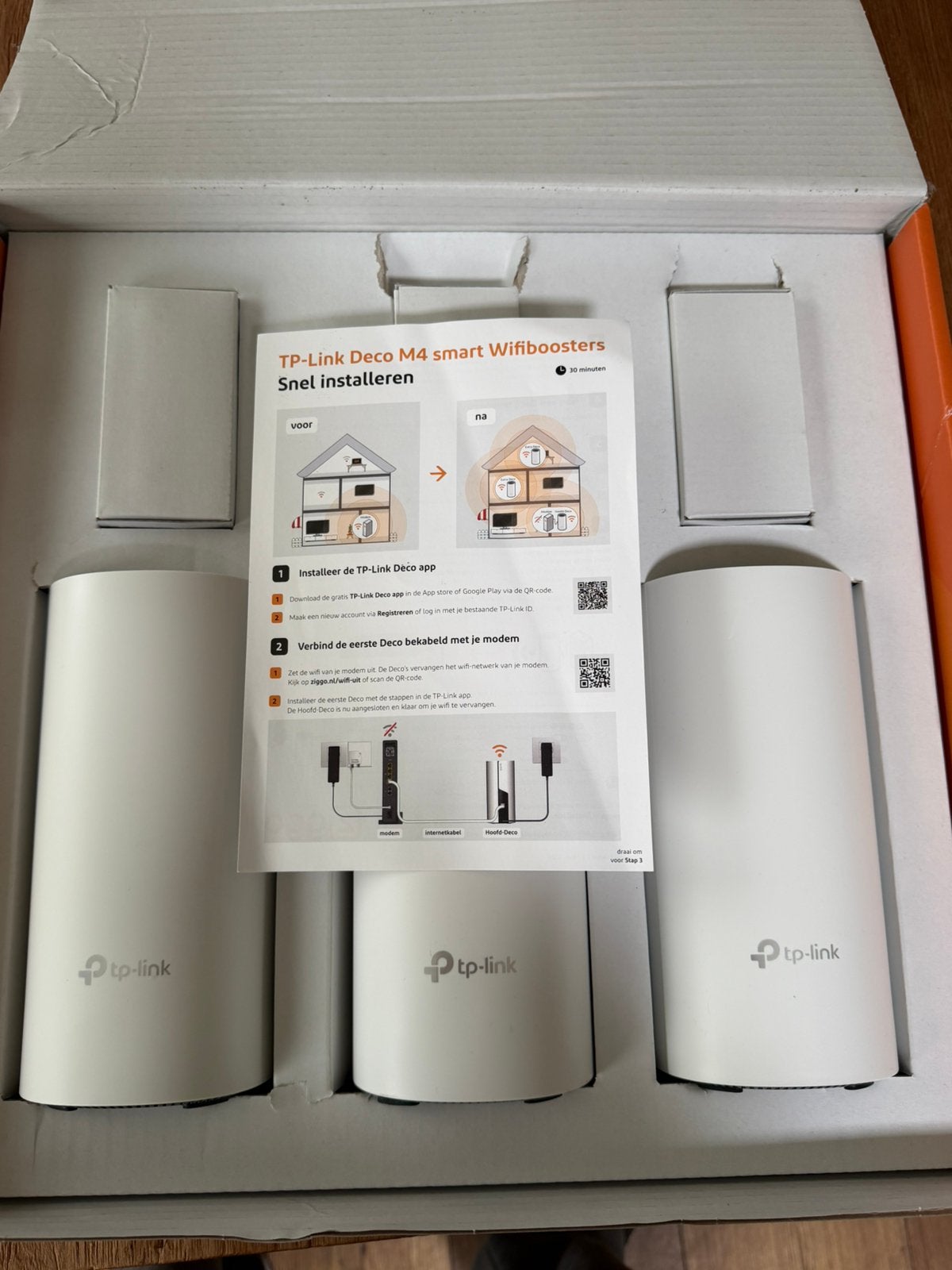 TP-Link Deco M4R AC1200 – Set van 3 wifi-versterkers, Ophalen, Nieuw