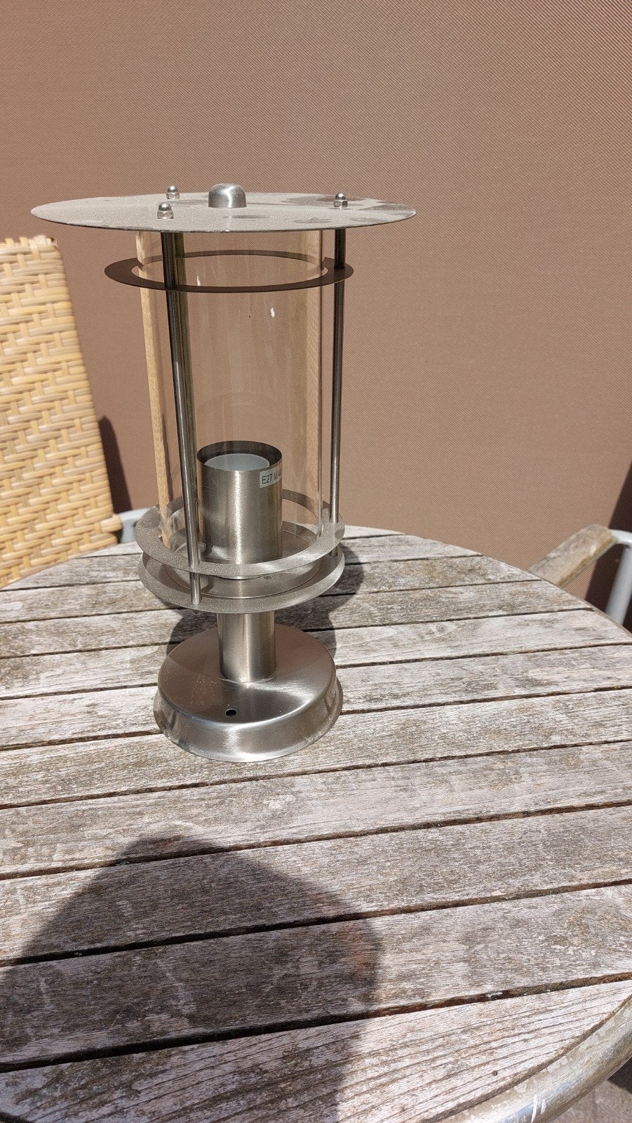 RVS buitenlamp GRATIS, Tuin en Terras, Ophalen, Minder dan 50 watt, Wandlamp, Netvoeding