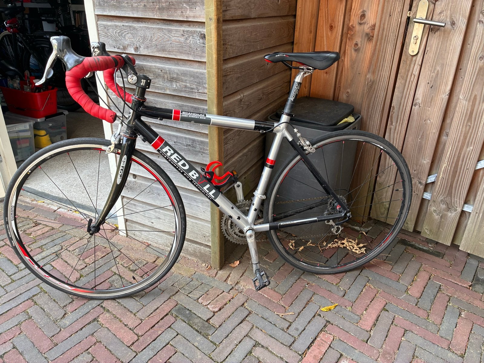Junior racefiets. Red Bull - Dura-Ace/Ultegra -  50cm, Gebruikt, Velgrem, Aluminium, 49 tot 53 cm