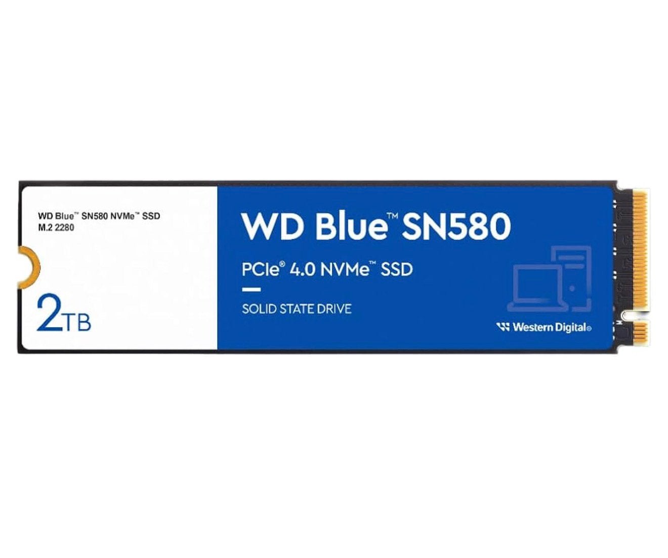 WD Blue SN580 NVMe SSD 2TB PCIe Gen 4.0 up to 4150 MB/s, Ophalen, Zo goed als nieuw