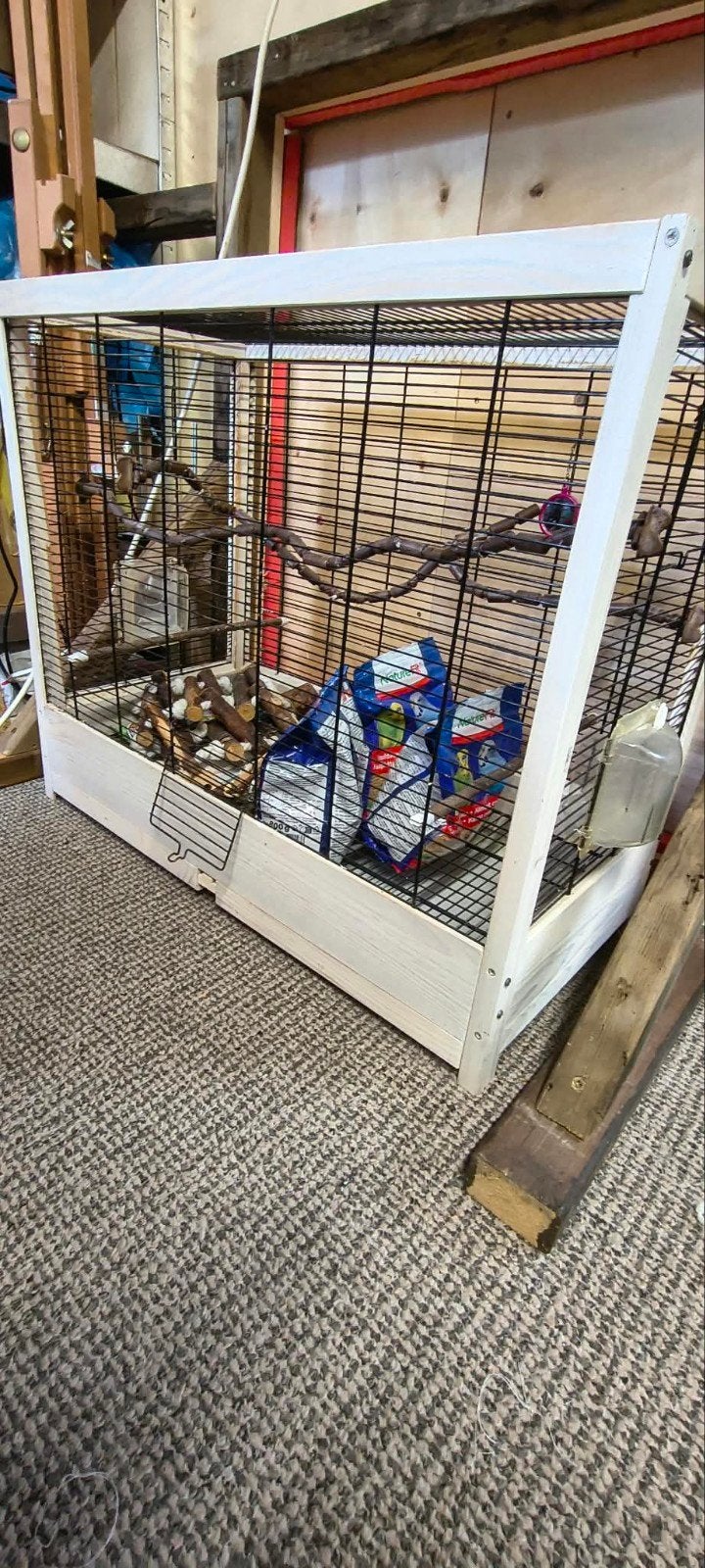 ferplast houten vogelkooi, Ophalen, Gebruikt, Hout, Vogelkooi