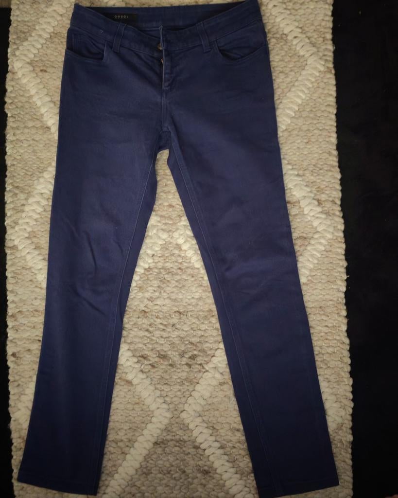 Gucci Dames Low Rise Straight Jeans W26/L29 - Zeer Goede Sta, Kleding | Dames, Kort, Blauw, Ophalen of Verzenden, Gucci