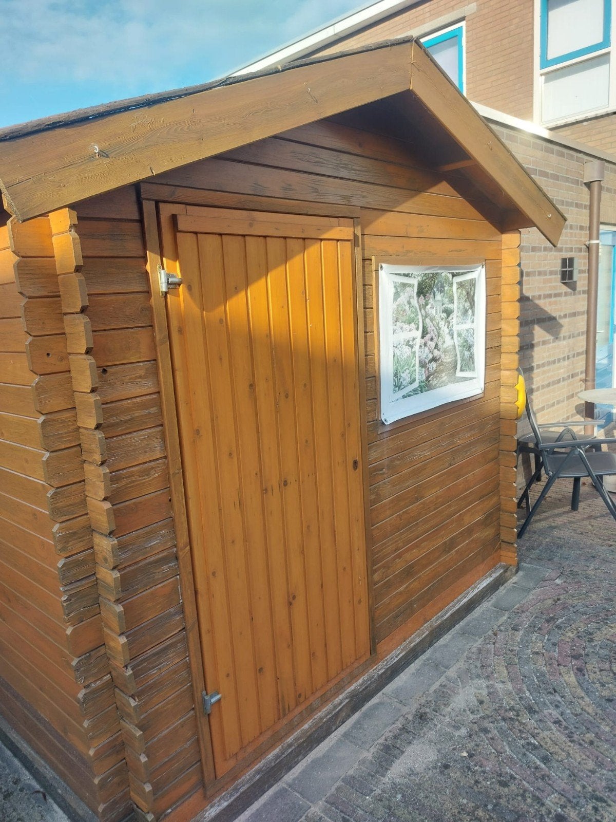 Houten Blokhut - Compact en Praktisch, Ophalen, Gebruikt, Hout, Overige typen