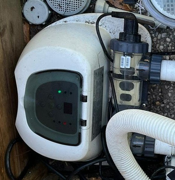 Intex zoutwatersysteem QS1200, Tuin en Terras, Zwembad-toebehoren, Ophalen, Zo goed als nieuw, Zwembadpomp