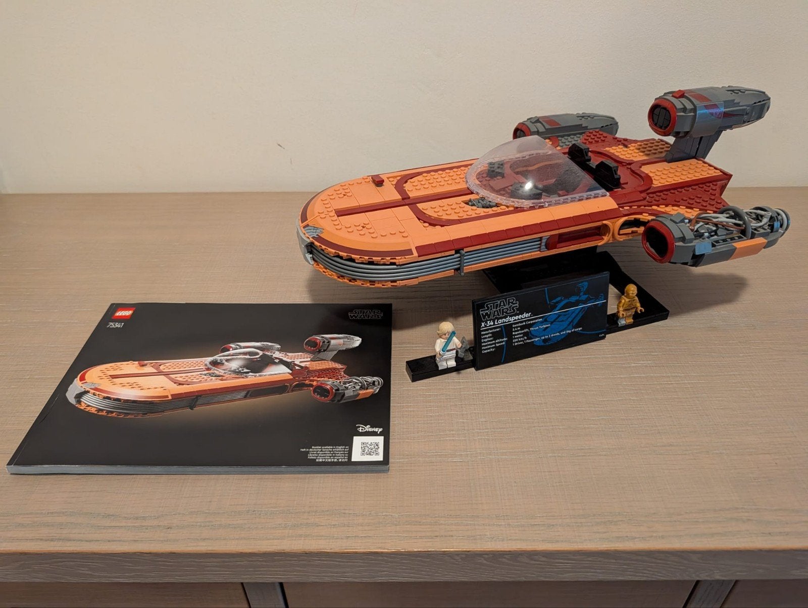 LEGO Star Wars set 75341 - Luke Skywalker's Landspeeder, Star Wars, Lego, Ophalen of Verzenden, Zo goed als nieuw