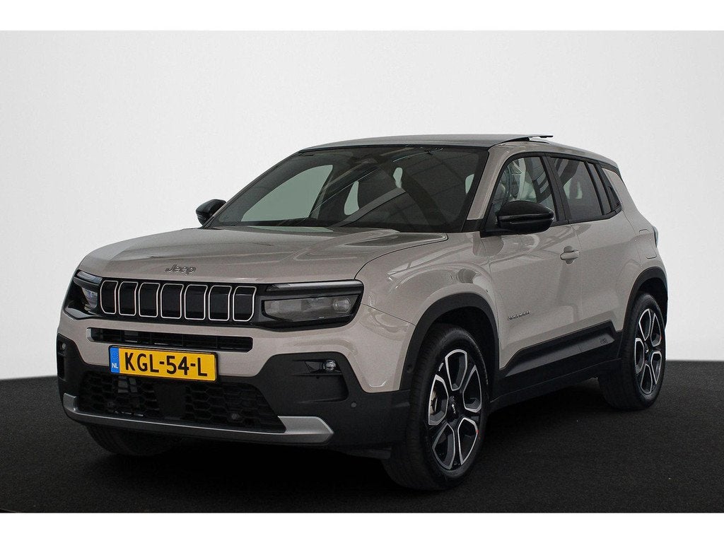 Jeep Avenger Summit 54 kWh / Panoramisch schuif/kanteldak /, Auto's, Jeep, Automaat, Gebruikt, 156 pk, Parkeersensor