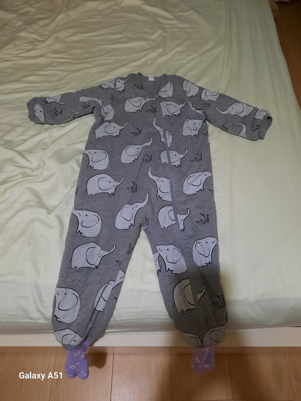 GRATIS,Dikke slaapzak met olifantjes, geschikt voor 3-4 jaar, Ophalen of Verzenden, Gebruikt, Slaapzak
