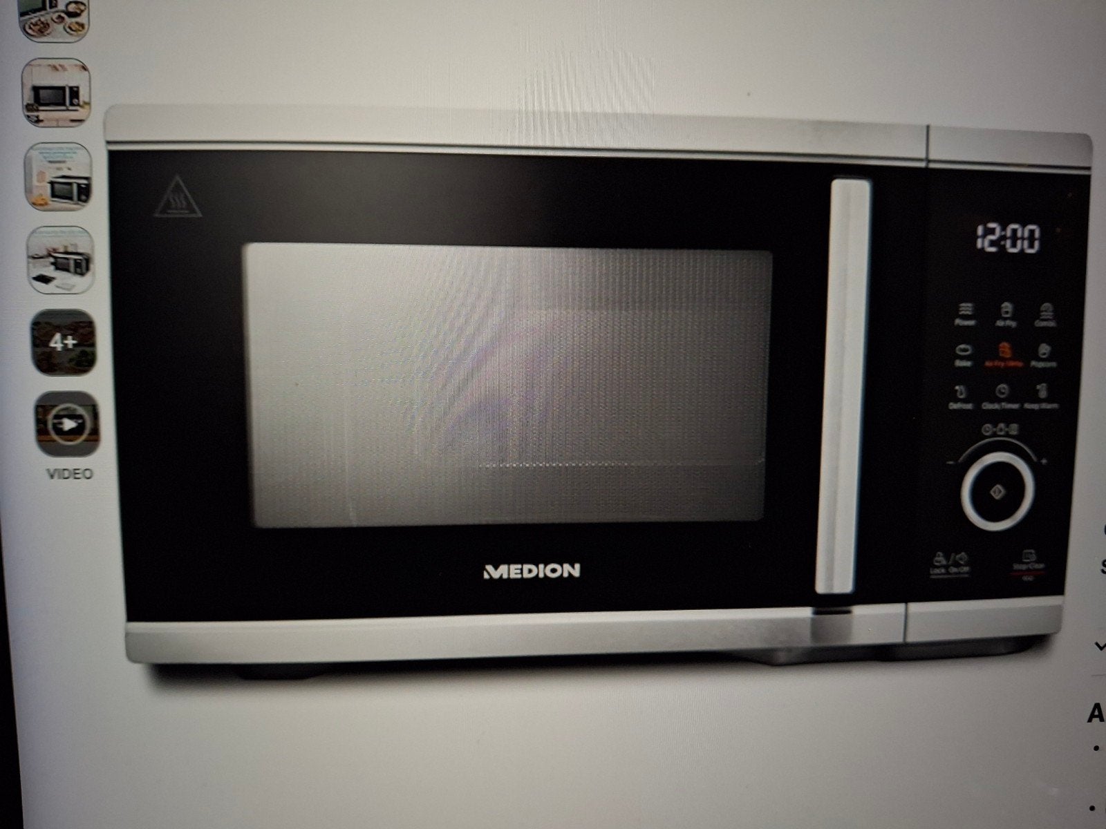 Microwave with airfryer and oven, Ophalen of Verzenden, Grill