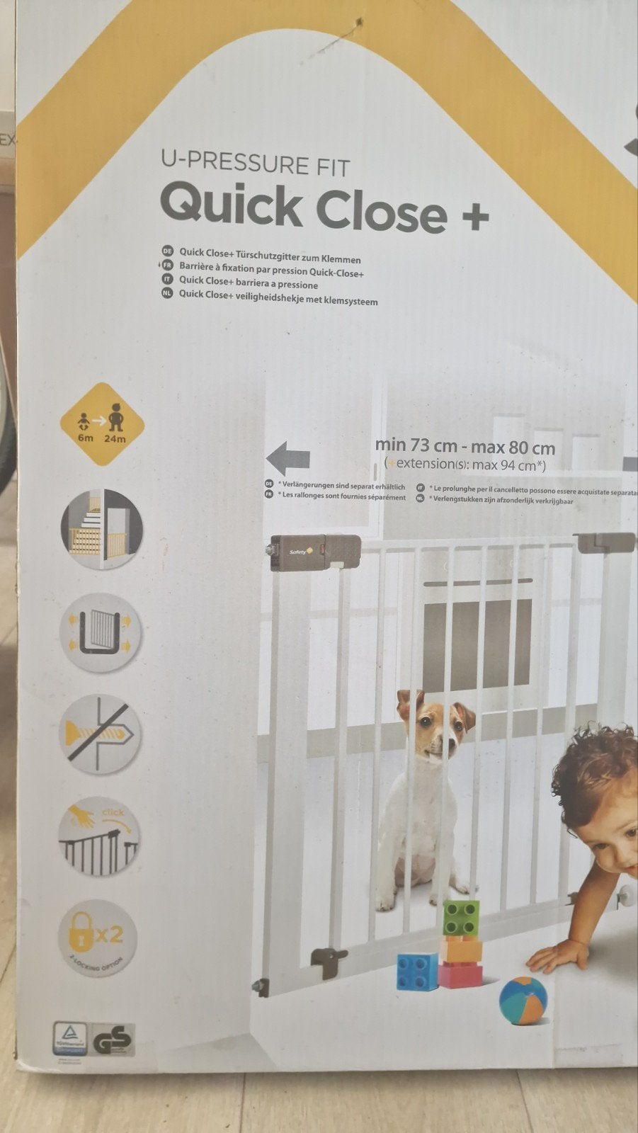 Safety 1st Quick Close+ Klemhekje - Nieuw in doos, Kinderen en Baby's, Traphekjes, Ophalen