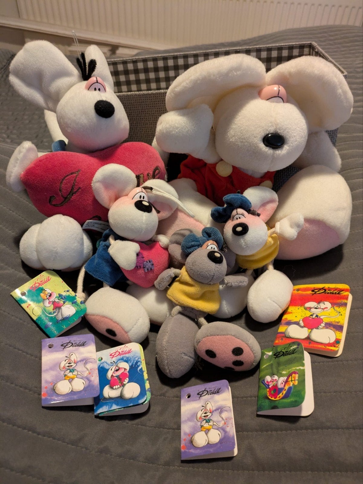 Grote Diddl verzameling: knuffels met kaartjes, Ophalen of Verzenden, Zo goed als nieuw, Knuffel