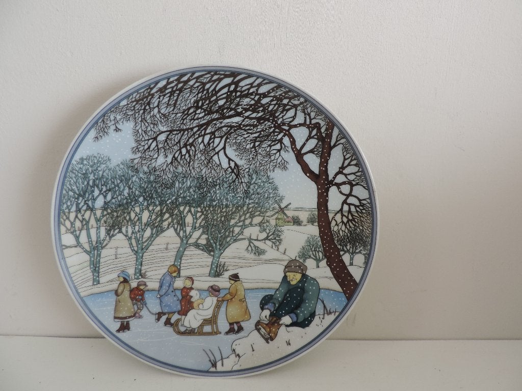 Villeroy & Boch,Heinrich,jaargetijdebord,Winter,, Ophalen of Verzenden
