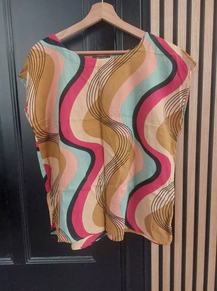 Dames blouse top king louie, Ophalen, Gedragen, Maat 42/44 (L), Zonder mouw