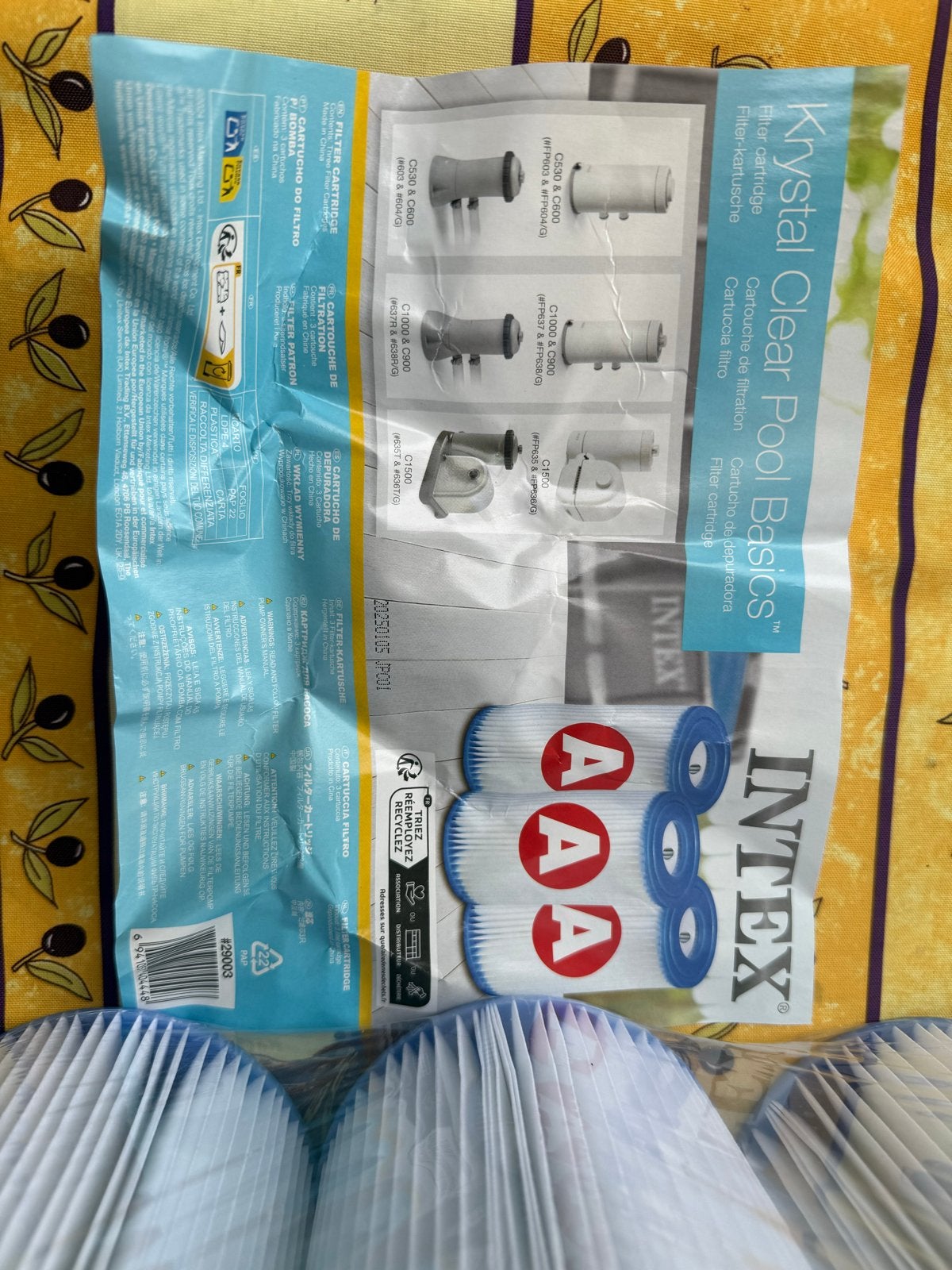 Intex Krystal Clear Pool Basics filterpatronen (3 stuks), Ophalen of Verzenden, Nieuw, Filter
