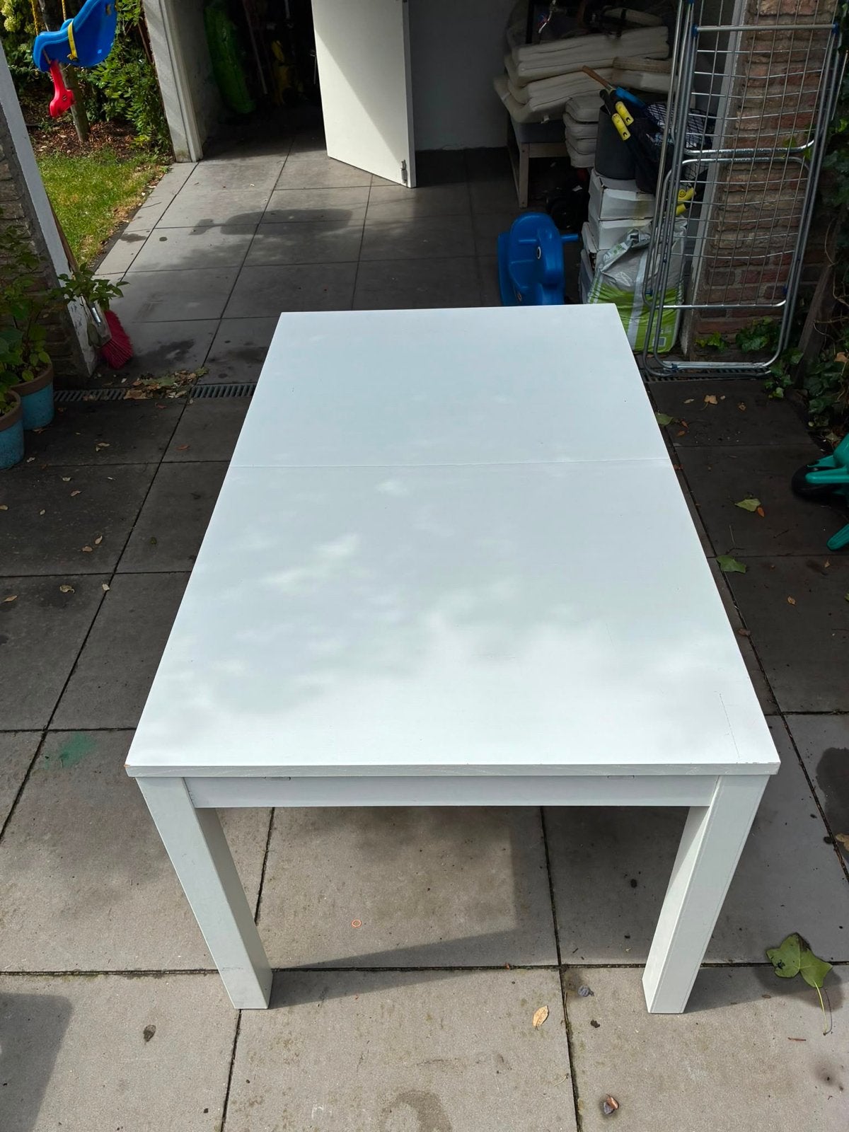 Uitschuifbare IKEA Bjursta eettafel - 140-200cm, Ophalen, Gebruikt, 50 tot 100 cm, 150 tot 200 cm