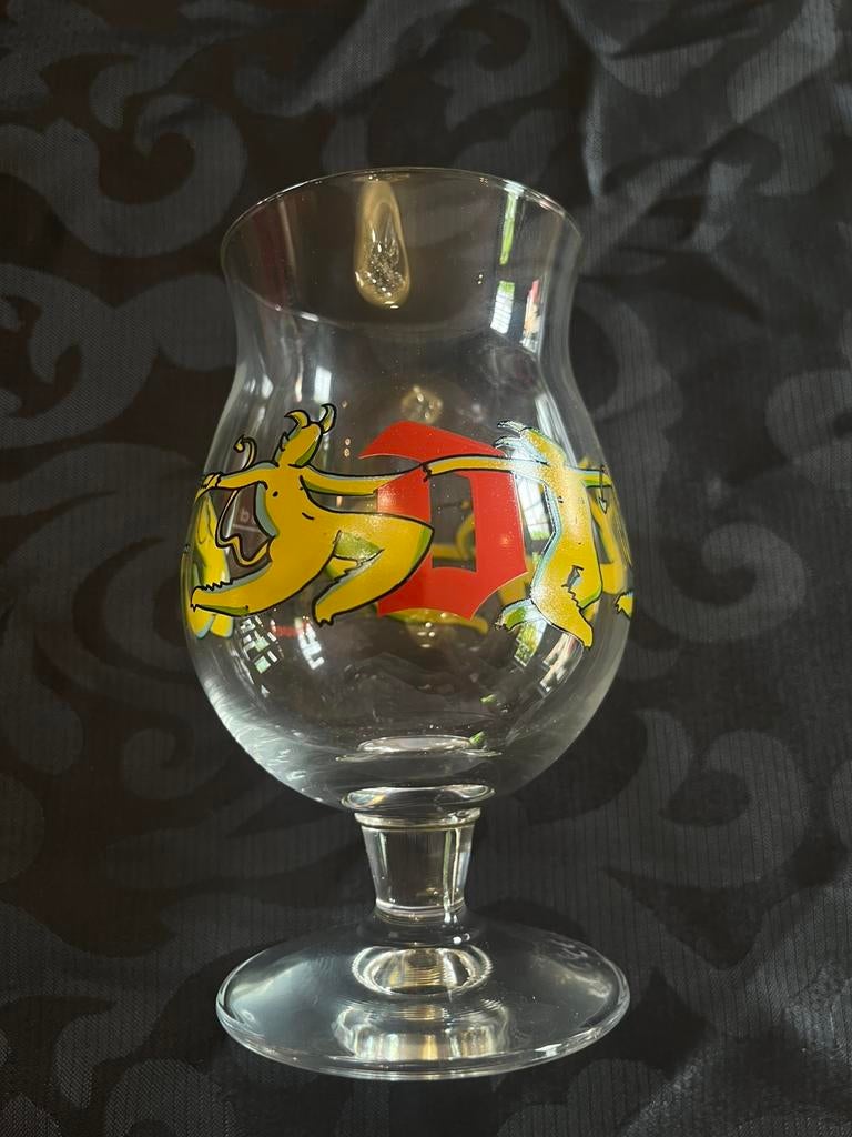Duvel 666 Bierglas 25cl.   12st, Ophalen of Verzenden, Zo goed als nieuw, Bierglas