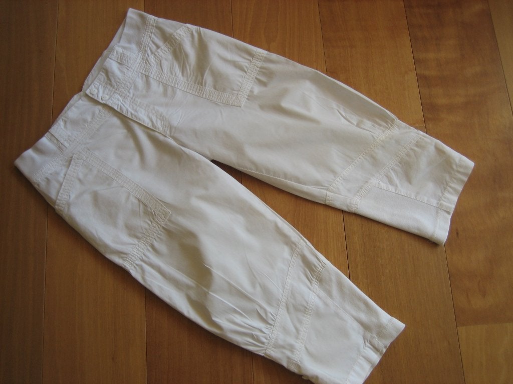 Sportieve 3/4 witte pantalon ESSENTIEL ANTWERP 38 snazzeys, Kleding | Dames, Maat 38/40 (M), Verzenden, Wit, Zo goed als nieuw