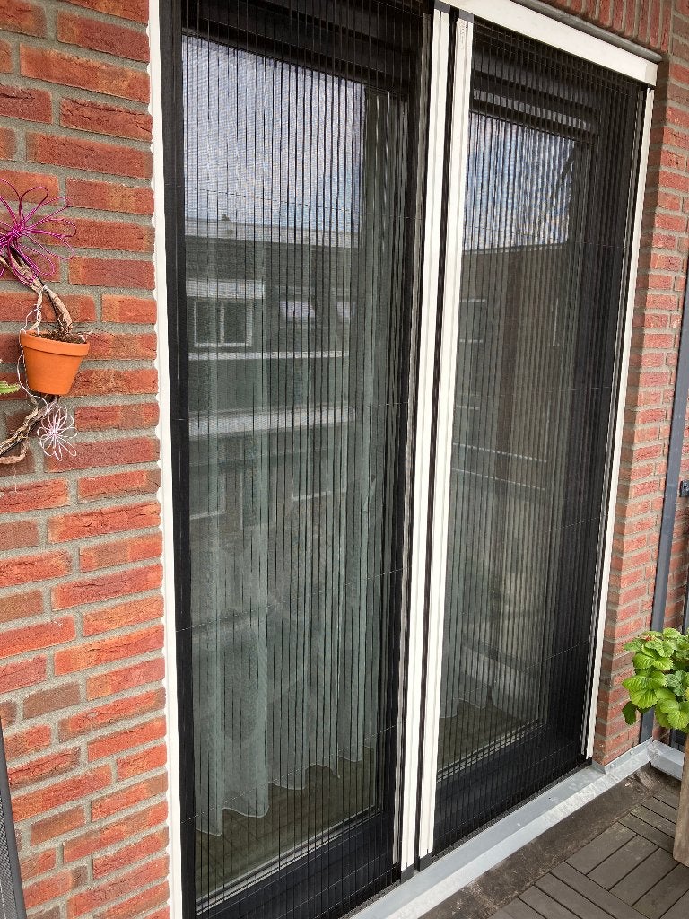 plissee hordeur, Ophalen, Kunststof, Gebruikt, Hordeur