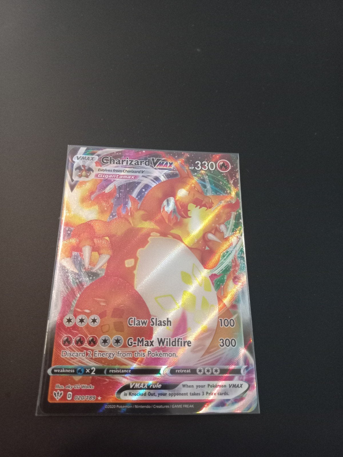 charizard vmax nr 20, Ophalen of Verzenden, Nieuw, Losse kaart, Foil