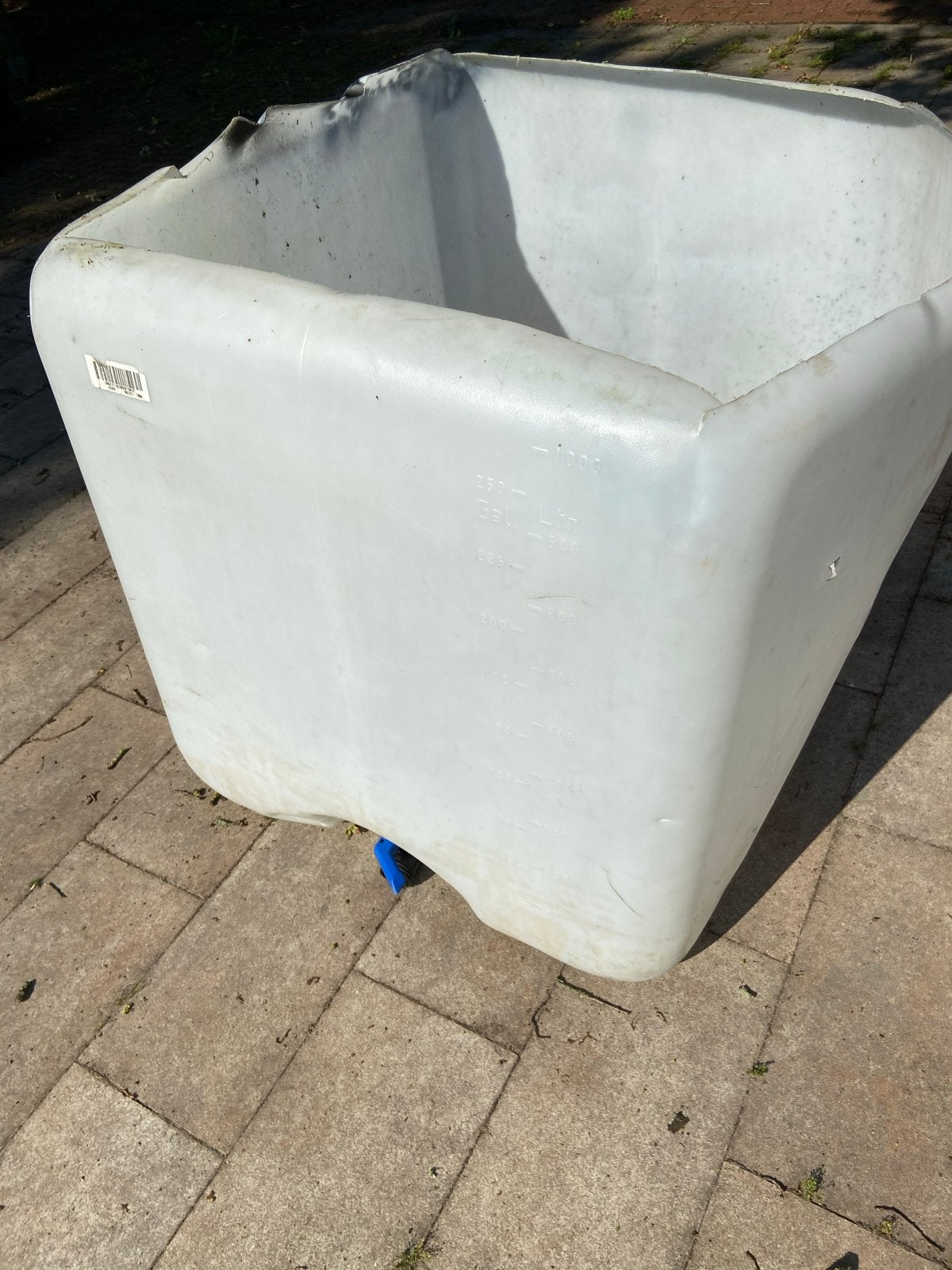 Grote kunststoffen bak voor houtopslag, Ophalen, Kunststof, Gebruikt, 60 cm of meer