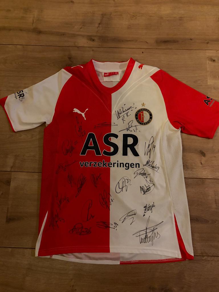 Gesigneerd authentiek voetbalshirt Feyenoord, Sport en Fitness, Voetbal, Ophalen of Verzenden, Zo goed als nieuw, Shirt