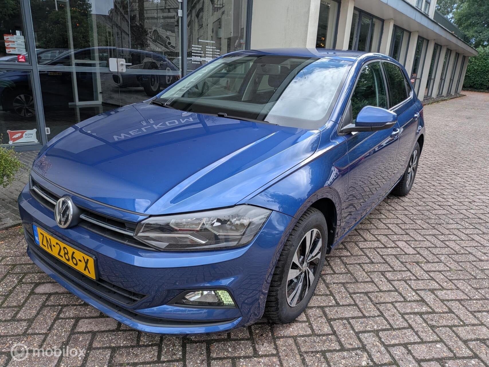 Volkswagen Polo 1.0 TSI Comf ✅Carplay✅1e eig.✅Deal.onh, Euro 6, Start-stop-systeem, Blauw, 116 pk