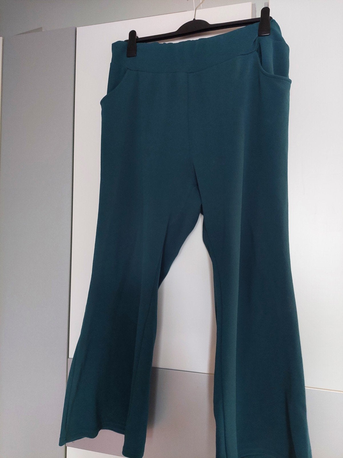 Groene Shein Curve broek, maat 4XL, Kleding | Dames, Grote Maten, Zo goed als nieuw, Broek of Spijkerbroek, Groen, Ophalen of Verzenden