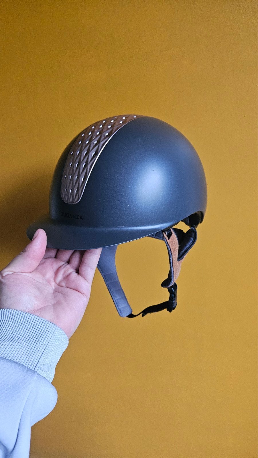 Fauganza paardrijhelm paardrij cap maat 54, Ophalen of Verzenden, Zo goed als nieuw, Dressuur