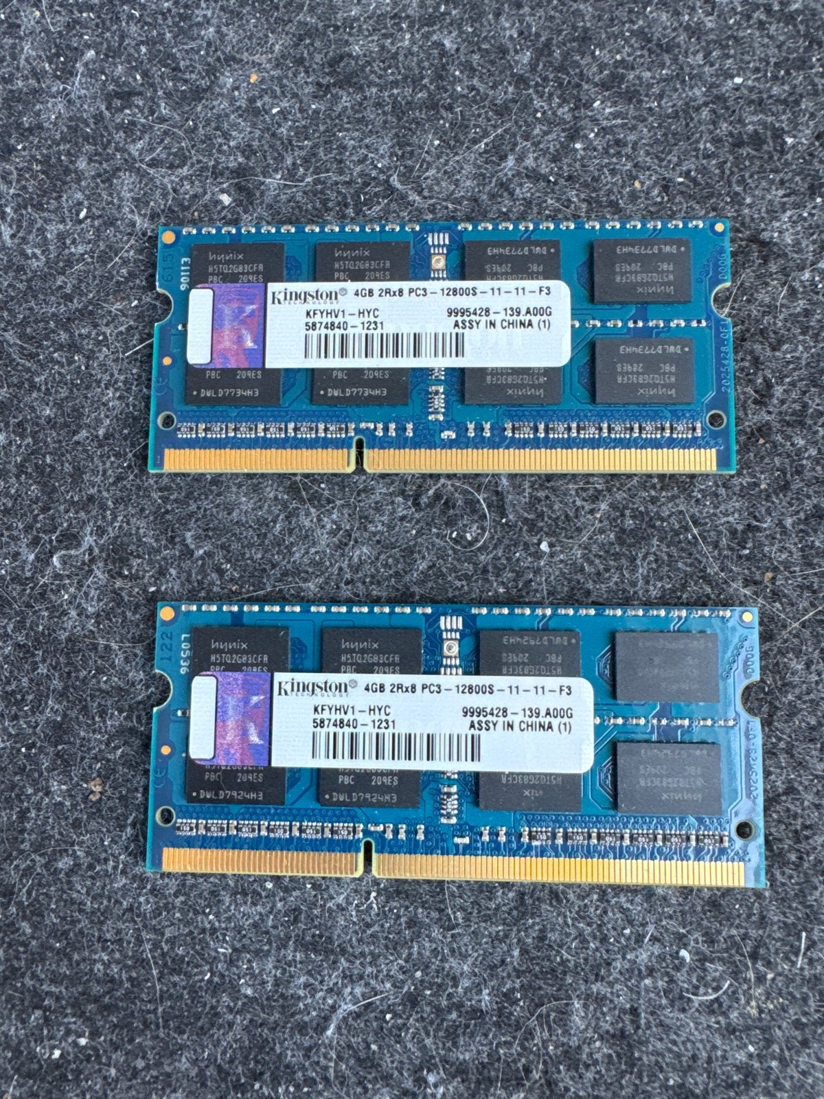 2x Kingston 4GB DDR3 RAM Geheugen voor Laptop (2 stuks), Ophalen, Gebruikt, DDR3, Laptop