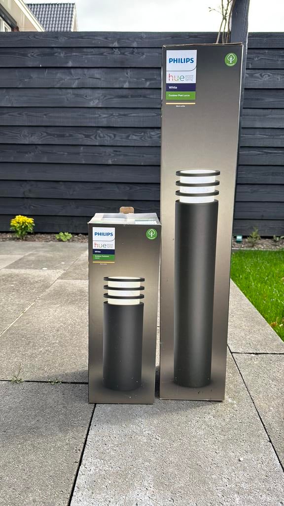 Philips Hue lamp buiten (nieuw), Tuin en Terras, Buitenverlichting, Ophalen, Minder dan 50 watt, Staande lamp, Netvoeding