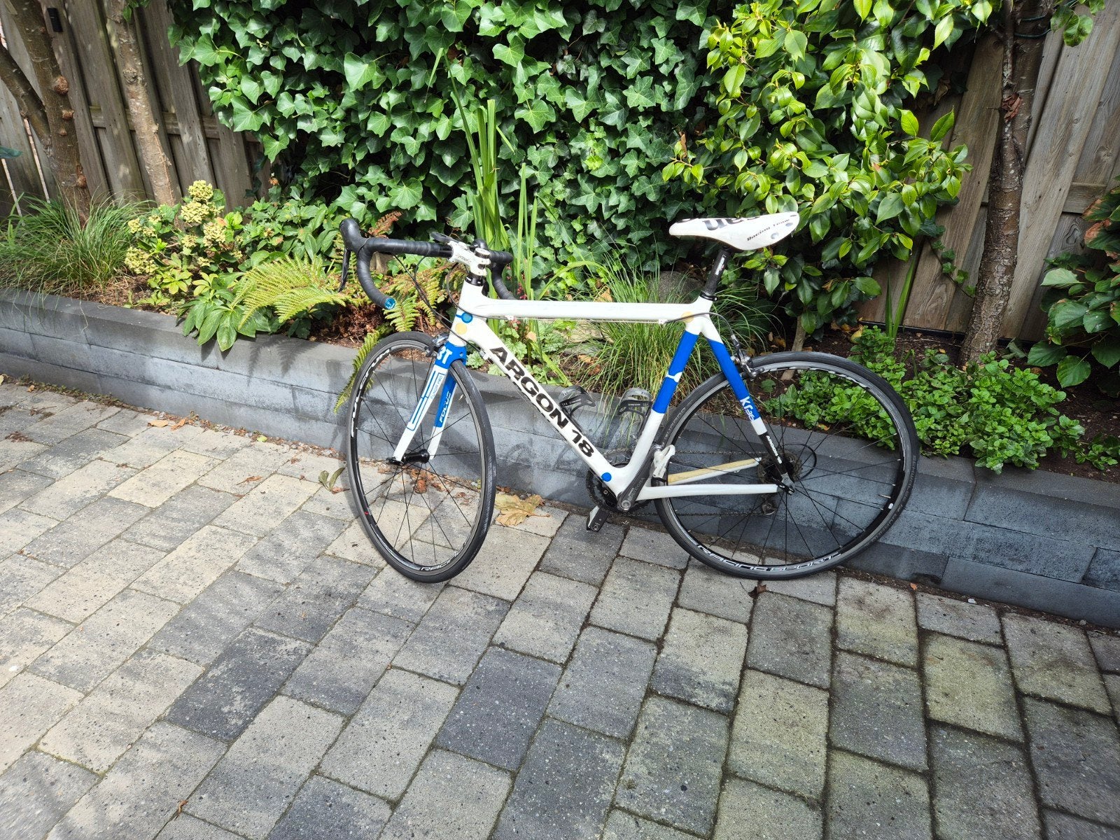 Argon 18 racefiets met Shimano Ultegra en Garmin, Fietsen en Brommers, 28 inch, Gebruikt, Carbon, Velgrem