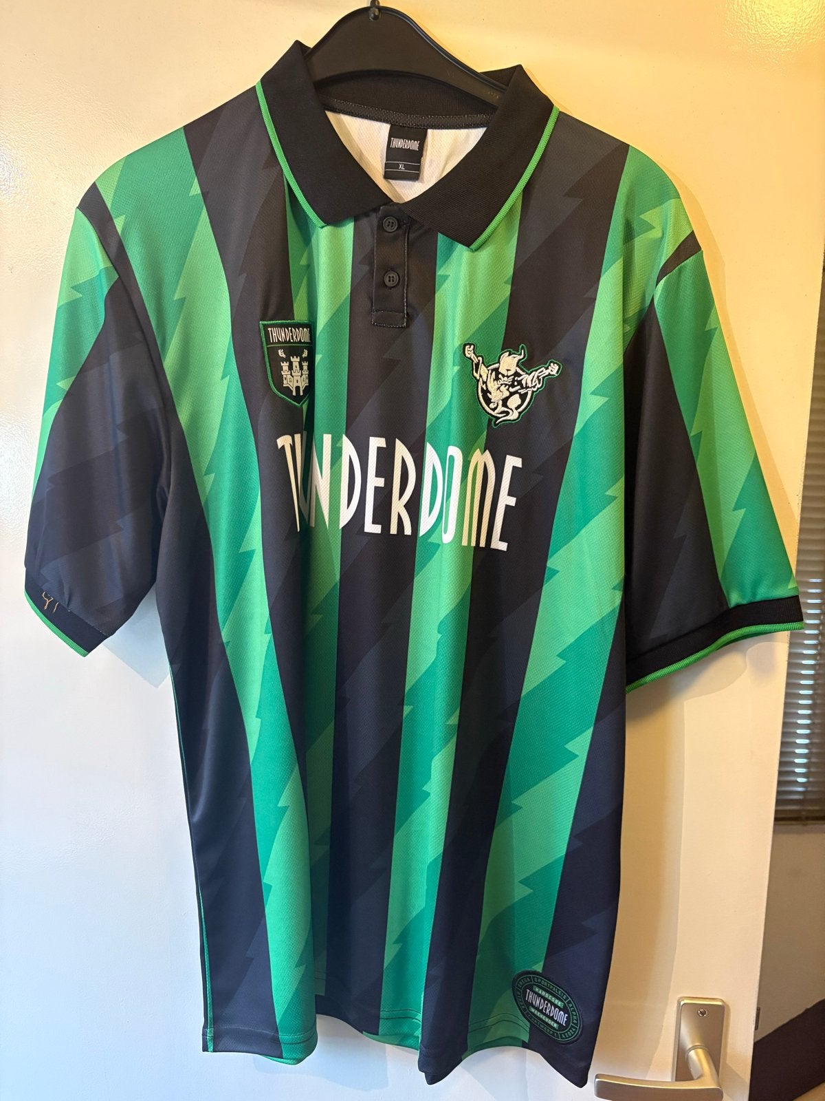 Thunderdome shirt XL - Groen/Zwart Hardcore Gabber, Ophalen of Verzenden, Zo goed als nieuw, Maat 56/58 (XL), Meerkleurig
