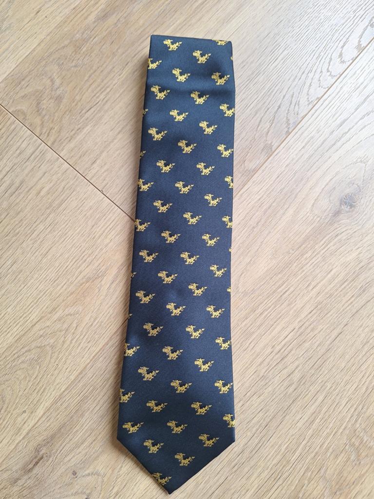 Kanny stropdas met patroon - Zo goed als nieuw, Blauw, Ophalen of Verzenden, Zo goed als nieuw, Met patroon