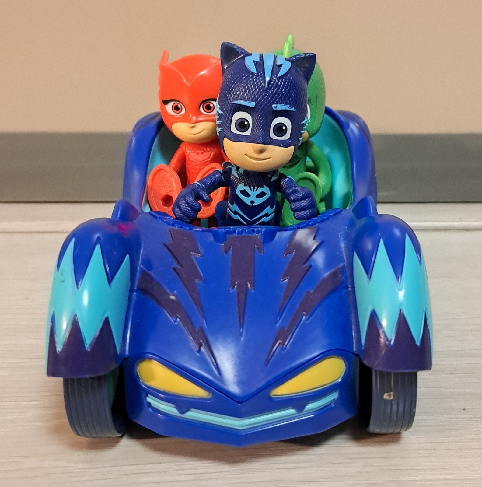 PJ Masks Speelset met Voertuig en Figuren, Ophalen of Verzenden, Gebruikt