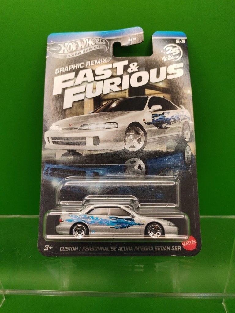 Hot Wheels Custom Acura Integra Sedan GSR Fast & Furious, Ophalen of Verzenden, Nieuw, Auto