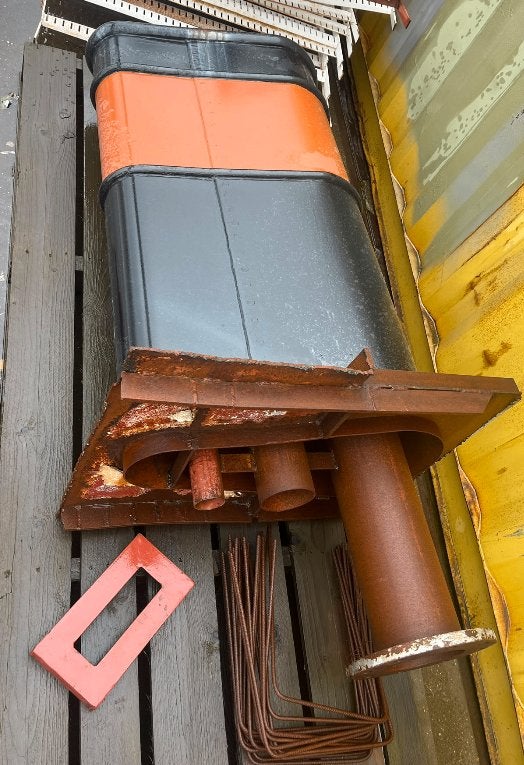 Scheepsschoorsteen – sleepboot “Shipdock 2”, Watersport en Boten, Bootonderdelen, Gebruikt, Motor en Techniek, Motorboot, Ophalen