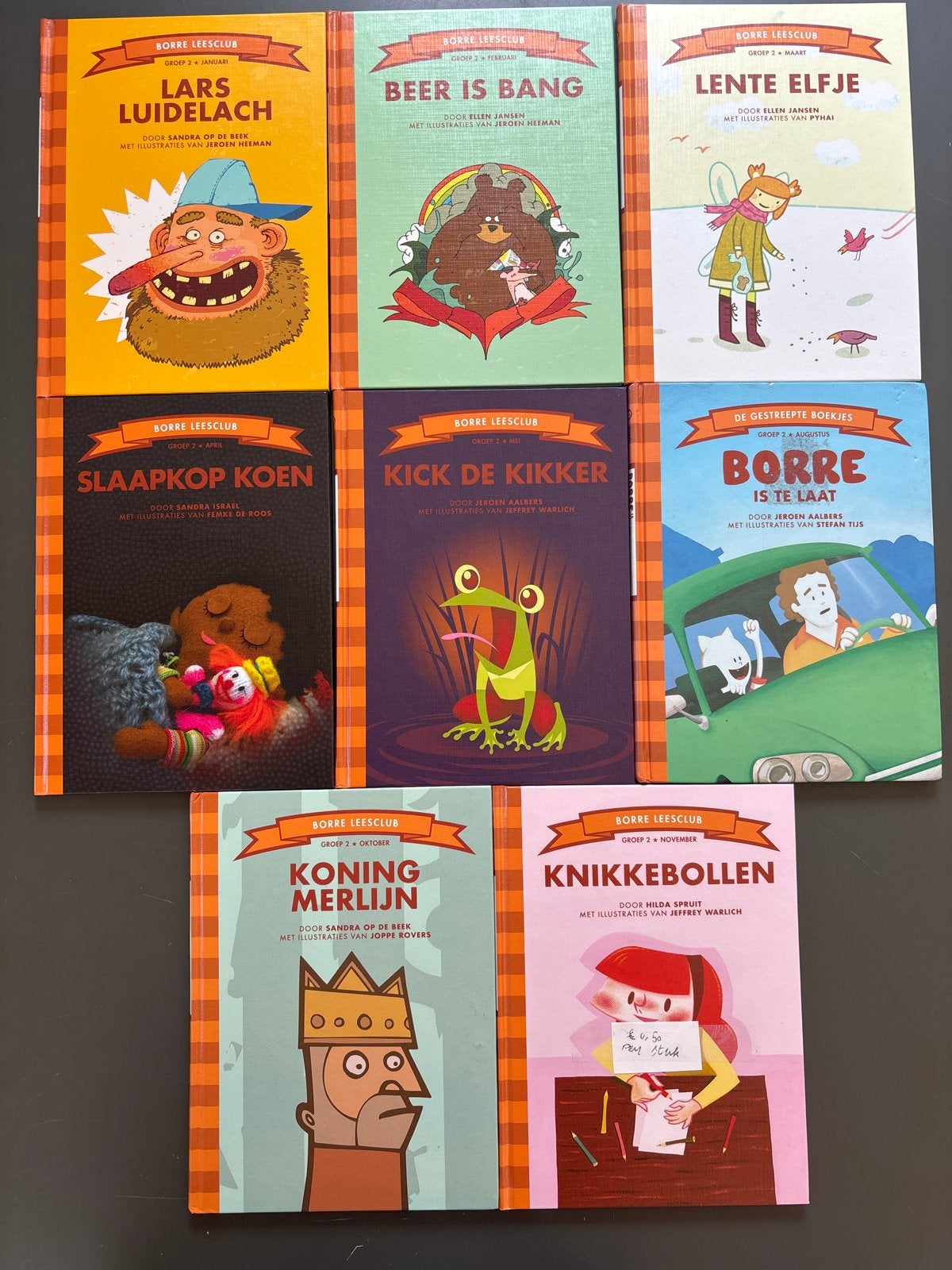 Borre Leesclub Boeken - groep 2 - 8 stuks, Ophalen of Verzenden, Gelezen, Fictie algemeen