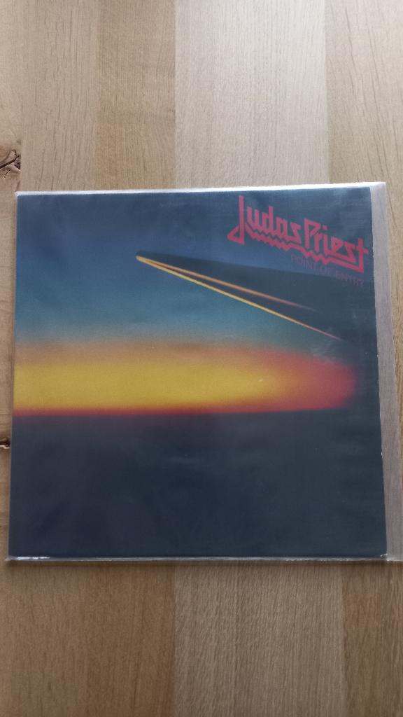 judas priest                       point of entry, 1980 - 1989, Ophalen of Verzenden, Zo goed als nieuw, Inclusief binnenhoes