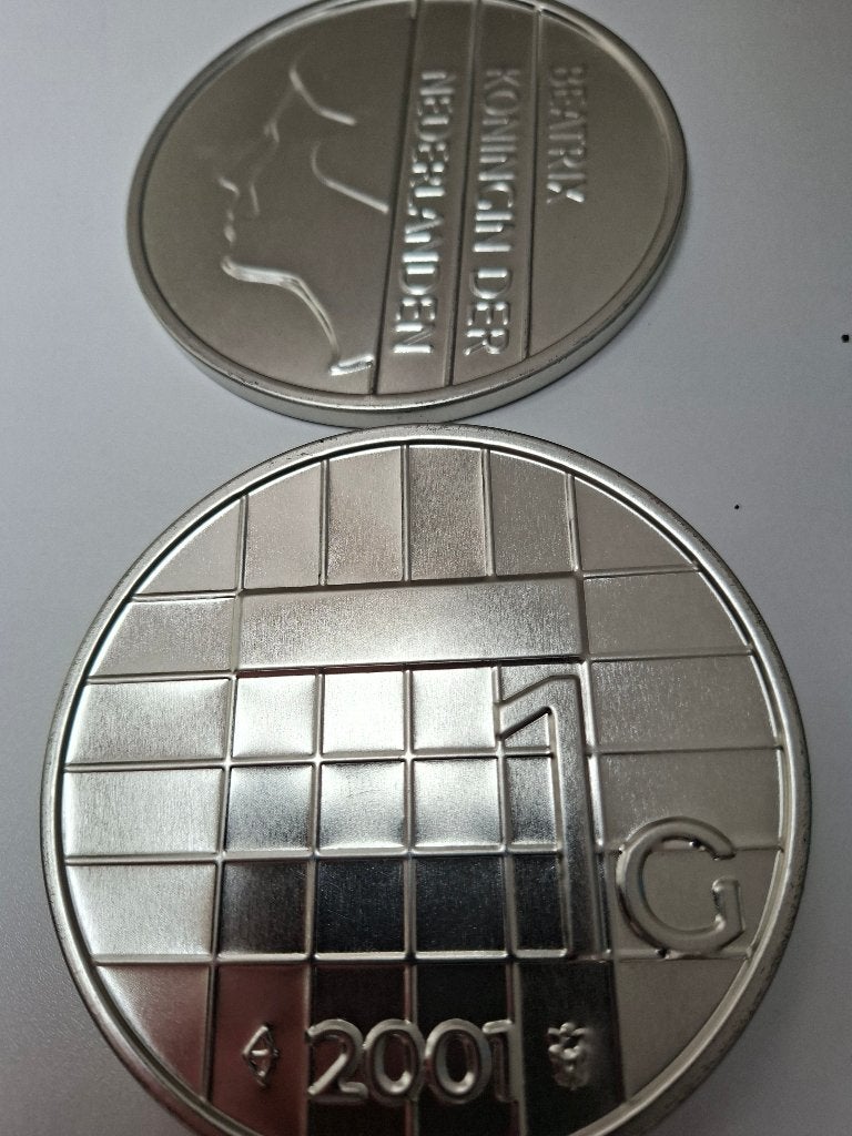 Bewaarblik ter herinnering a/h gulden tijdperk., Ophalen of Verzenden, Zo goed als nieuw, Overige