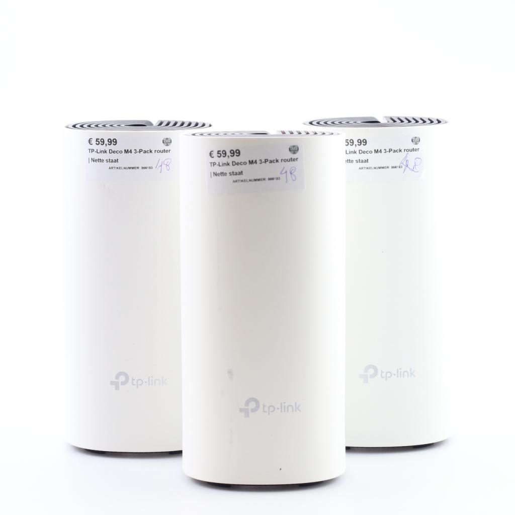 TP-Link Deco M4 3-Pack router | Nette staat, Computers en Software, Netwerk switches, Zo goed als nieuw