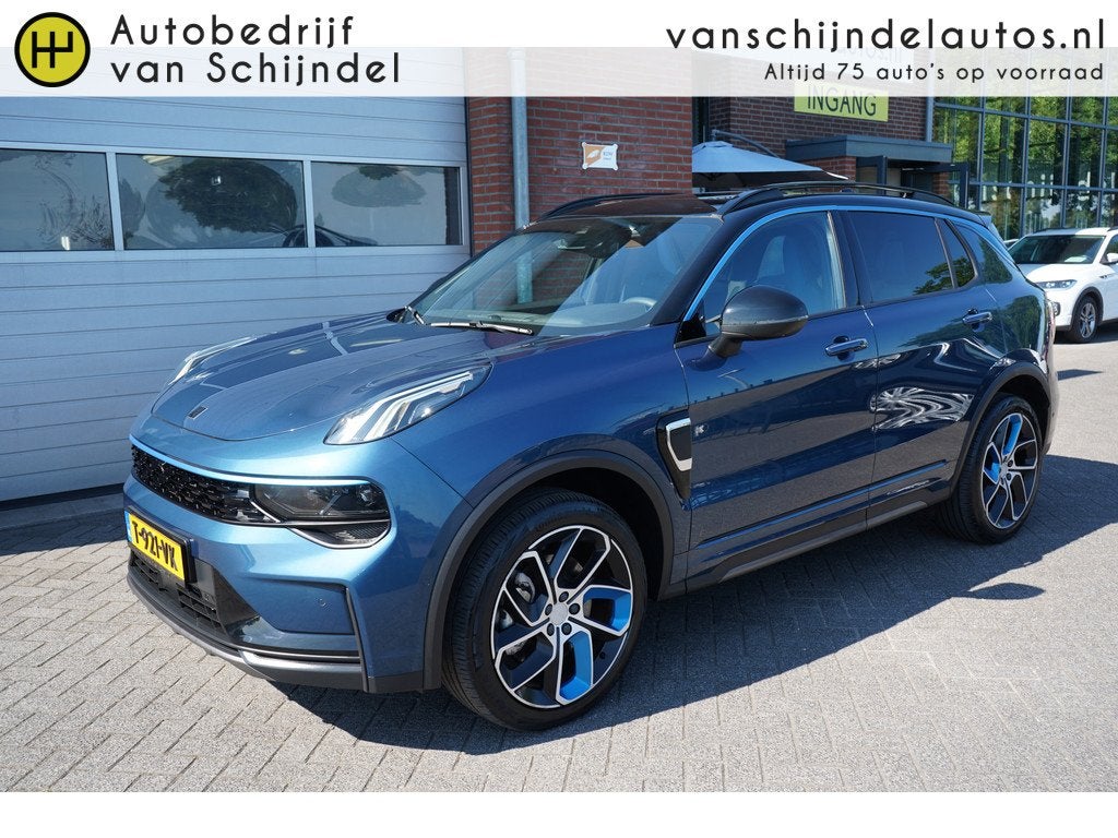 Lynk & Co 01 1.5 261PK! OKT 2023 MY23 ORIGINEEL NL DEALER ON, Auto's, Lynk & Co, Stof, Blauw, 120 €/maand, Origineel Nederlands