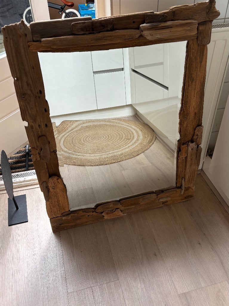 Spiegel drijfhout, Ophalen, Gebruikt, 100 tot 150 cm, 75 tot 100 cm