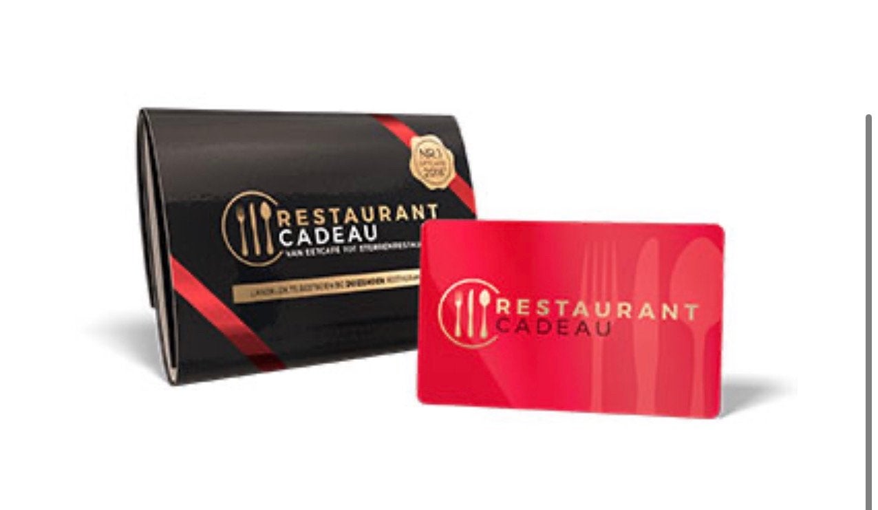Restaurant Cadeaukaart t.w.v €150 te koop, Eén persoon, Cadeaubon