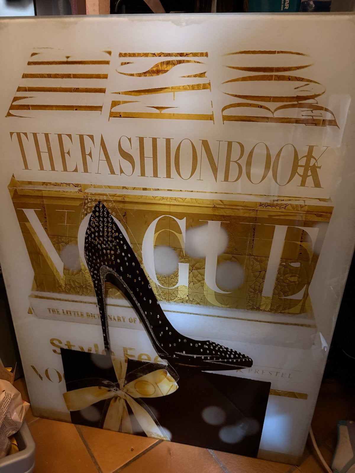 Vogue The Fashion Book wanddecoratie met hoge hak, Ophalen, Gebruikt, Print, 75 – 100