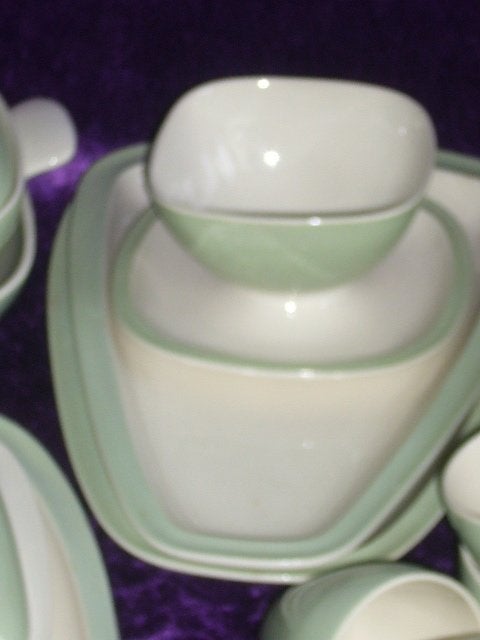 Pastel Groen Servies, Ophalen